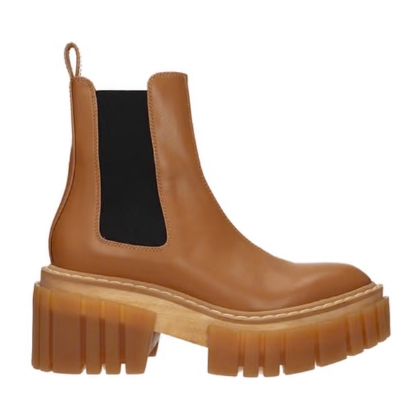 New Stella McCartney Emilie Pull On Leather Chelsea Boots. Size 6 1/2 - Picture 15 of 15